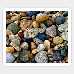 Sandy neck beach pebbles Sticker